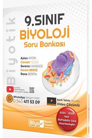 Biyotik Yayınları 9. Sınıf Biyoloji Soru Bankası