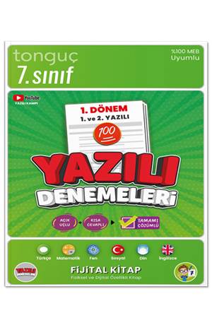 Tonguç 7. Sınıf Yazılı Denemeleri 1. Dönem 1 ve 2. Yazılı