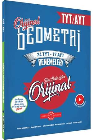 Orijinal Yayınları TYT AYT Geometri 24 TYT 17 AYT Deneme
