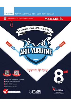 PALME 8.SINIF MATEMATİK AKIL YÜRÜTME KİTABI 5.FASİKÜL