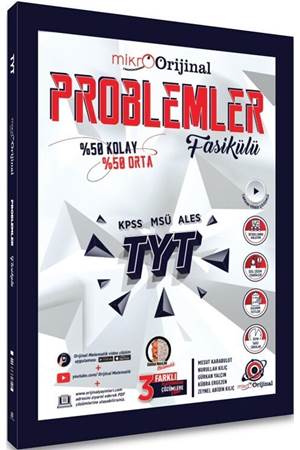 Orijinal Mikro TYT Problemler Fasikülü Soru Bankası
