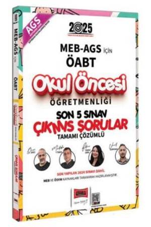 Yargı Yayınevi 2025 MEB-AGS ÖABT Okul Öncesi Öğretmenliği Son 5 Sınav Çıkmış Sorular