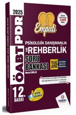 Kurul Yayıncılık 2025 AGS-ÖABT Empati Psikolojik Danışmanlık ve Rehberlik Çözümlü Soru Bankası