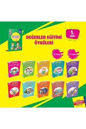 DEĞERLER EĞİTİMİ ÖYKÜLERİ 10 Kitap + Değerlendirme Testi