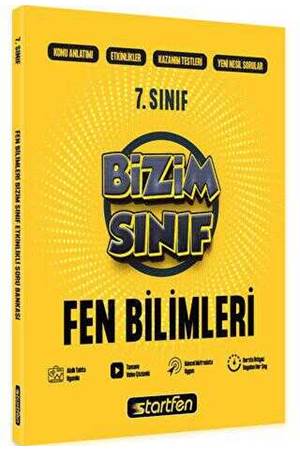 Startfen Yayınları 7. Sınıf Bizim Sınıf Fen Bilimleri Etkinlikli Soru Bankası