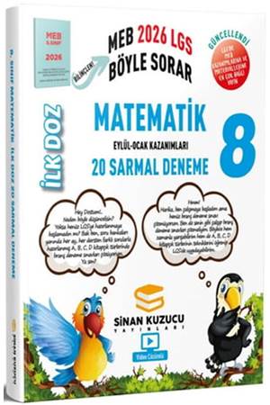 Sinan Kuzucu 2026 8. Sınıf Matematik İlk Doz Sarmal Branş Denemeleri