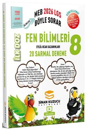 Sinan Kuzucu 2026 8. Sınıf Fen Bilimleri İlk Doz Sarmal Branş Denemeleri