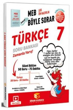 Sinan Kuzucu Yayınları 7. Sınıf Türkçe Soru Bankası