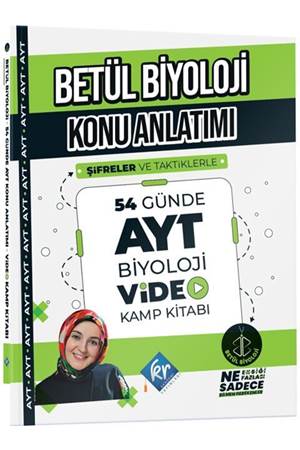 KR Akademi Betül Biyoloji Konu Anlatımı 54 Günde AYT Biyoloji Video Kamp Kitabı