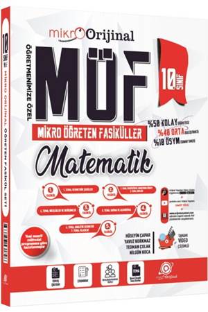 Orijinal Mikro 10. Sınıf Matematik MÖF Mikro Öğreten Fasiküller
