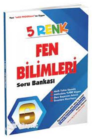 6.Sınıf Fen Bilimleri Soru Bankası 5 Renk