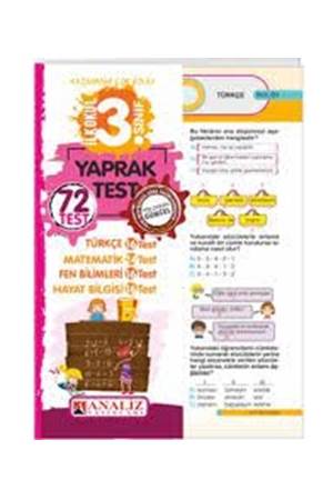 ANALİZ 3.SINIF YAPRAK TEST /72 TEST