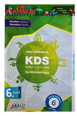 6. SINIF PAKET KDS DENEME 5Lİ VE 6LI / OPTİK FORMLU