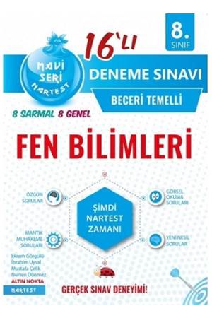 Nartest Yayınevi 8. Sınıf Fen Bilimleri Nar Tanesi 16 lı Deneme Sınavı