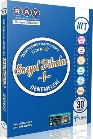 TOPRAK AYT SOSYAL BİLİMLER-1 DENEME KİTABI
