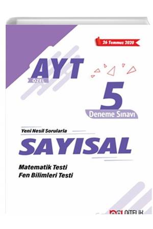 NİTELİK YKS AYT SAYISAL 5 DENEME SINAVI*ÖZEL*