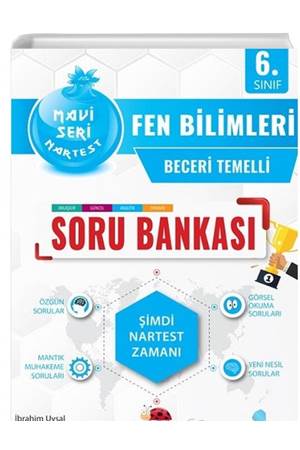 Nartest Yayınevi 6. Sınıf Mavi Fen Bilimleri Soru Bankası