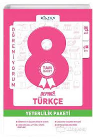 BİLFEN 8. SINIF TÜRKÇE DEPAR YETERLİLİK PAKETİ