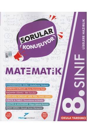 Pruva Akademi 8. Sınıf Matematik Sorular Konuşuyor Soru Bankası
