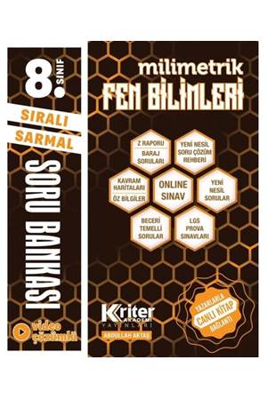 Kriter Akademi 8. Sınıf Fen Bilimleri Soru Bankası