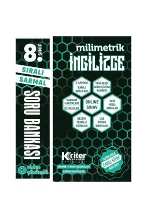 Kriter Akademi 8. Sınıf İngilizce Soru Bankası