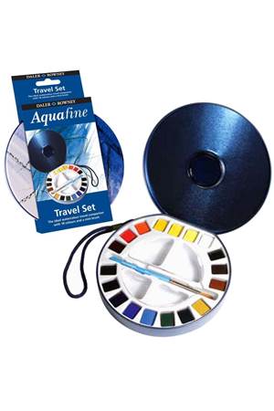 FİLA DALER ROWNEY AQUAFİNE SEYAHAT SETİ 18 YARIM BOY METAL KUTU