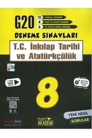 Üçgen Yayıncılık 8. Sınıf T.C. İnkılap Tarihi ve Atatürkçülük 20`li Deneme Sınavı