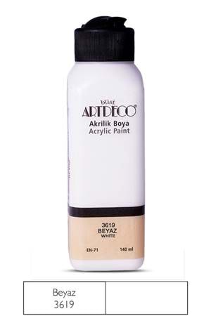 Artdeco Metalik Akrilik Boya 140ml Beyaz Sedef 3720