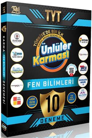 Ünlüler 2021 YKS TYT Fen Bilimleri Ünlüler Karması 10 Deneme