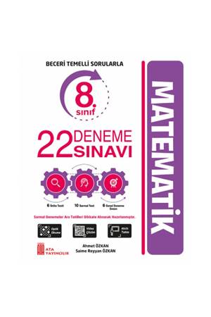 Ata Yayıncılık 8. Sınıf Matematik 22 Deneme Sınavı