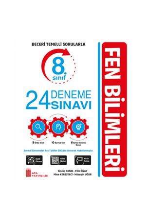 Ata Yayıncılık 8. Sınıf Fen Bilimleri 24 Deneme Sınavı