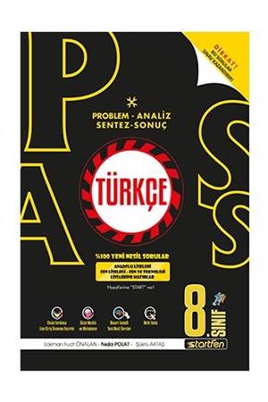 Startfen Yayınları 8. Sınıf Türkçe PASS Soru Bankası