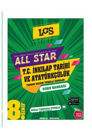 8.SINIF ALL STAR SORU BANKASI--T.C. İNKLAP TARİHİ VE ATATÜRKÇÜLÜK
