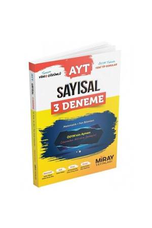 Miray AYT Sayısal 3 Deneme Matematik-Fen Bilimleri