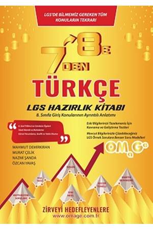 NARTEST 7 DEN 8 E LGS TÜRKÇE HAZIRLIK KİTABI