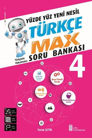 ATA 4. SINIF TÜRKÇE-MAX BECERİ TEMELLİ TÜRKÇE SORU BANKASI