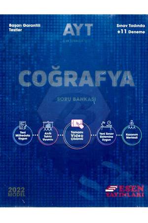 Esen Yayınları AYT Coğrafya Soru Bankası