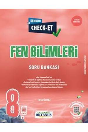 8. Sınıf Kendini Check - Et Fen Bilimleri Tekrar Testleri