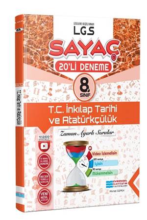 Evrensel İletişim Yayınları 8. Sınıf LGS Sayaç T.C. İnkılap Tarihi ve Atatürkçülük 20`li Deneme