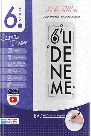 Evrensel İletişim Yayınları 6. Sınıf 6`lı Sarmal Deneme