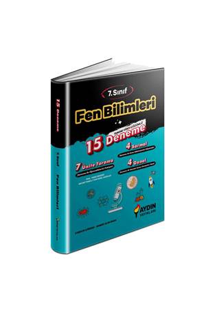 Aydın Yayınları 7. Sınıf Fen Bilimleri 15 Deneme
