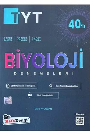 Kafadengi TYT Biyoloji Branş Denemesi(40'lı) (Tümü Video Çözümlü)