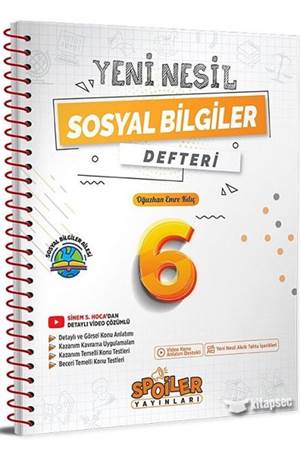 6.SINIF YENI NESIL SOSYAL BILGILER DEFTERI