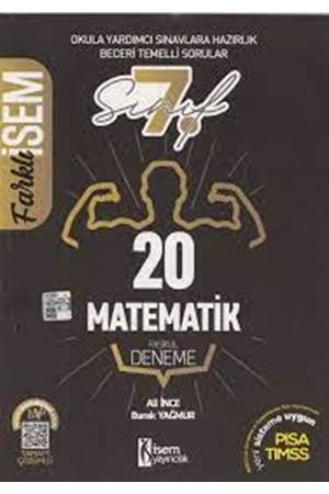 Farklı İsem 7. Sınıf Matematik Tamamı Çözümlü 20 Fasikül Deneme