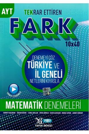 Yayın Denizi Yayınları AYT Matematik Fark Tekrar Ettiren Denemesi