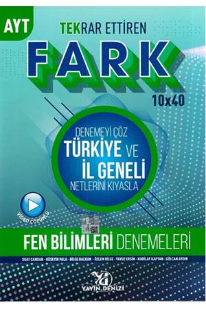 YKS AYT PRO FARK DENEME KİMYA - 2022