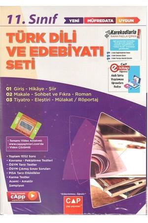 Çap Yayınları 11. Sınıf Türk Dili ve Edebiyatı Anadolu Seti