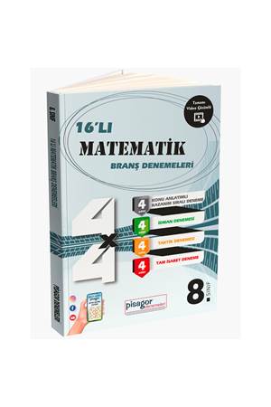 ZEKA KÜPÜ 8. SINIF PİSAGOR 16'Lİ MATEMATİK BRANŞ DENEMELERİ