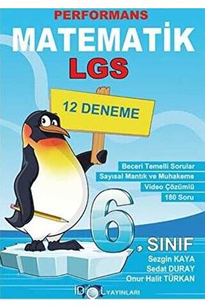 İdol Yayınları 6.Sınıf 12'Li Matematik Deneme