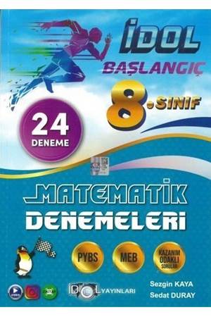 İdol Yayınları 8. Sınıf Matematik Başlangıç 24 Deneme